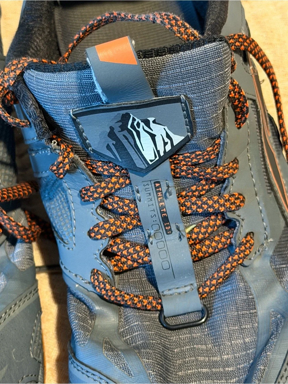 Altra Men's Gray and Orange Trail Sneakers
